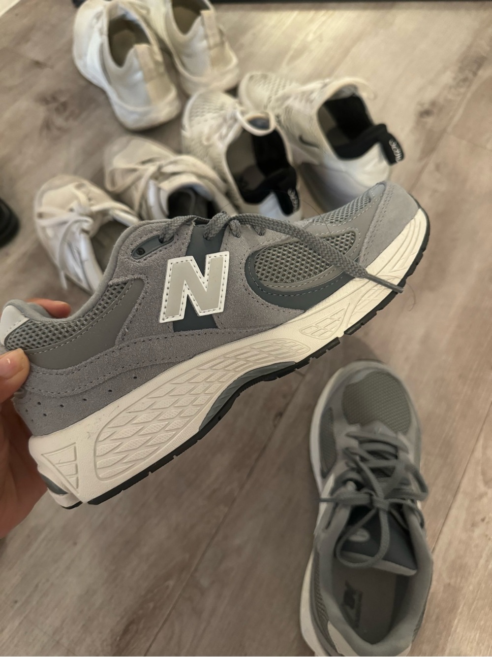 New Balance Grey Athletic Sneakers